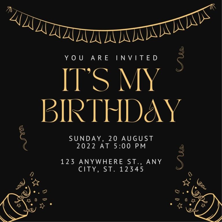 Teenage Birthday Invitation Templates Free Sample Example Format