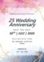 25th Wedding Anniversary Invitations Templates