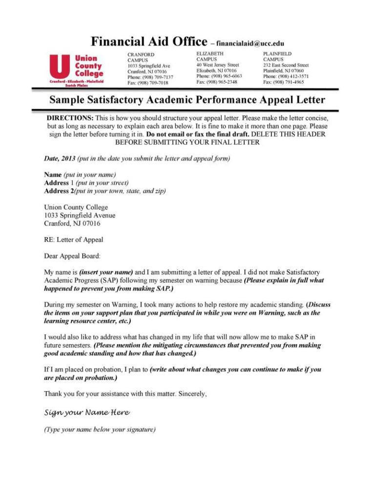 Academic Dismissal Appeal Letter Sample Free Sample Example And Format
