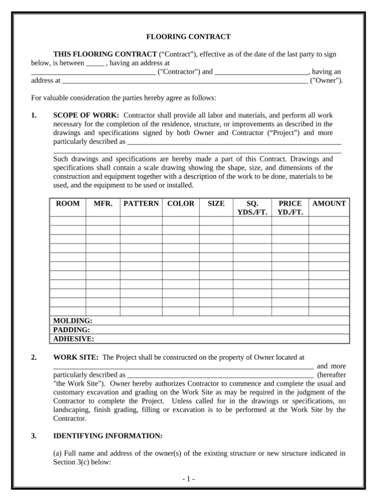 Facilities Management Contract Template Free Sample Example Format