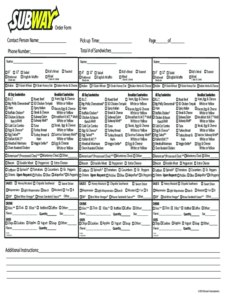 Office Lunch Order Form Template Free Sample, Example & Format Templates