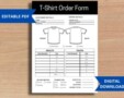 Order Form For T Shirts Template