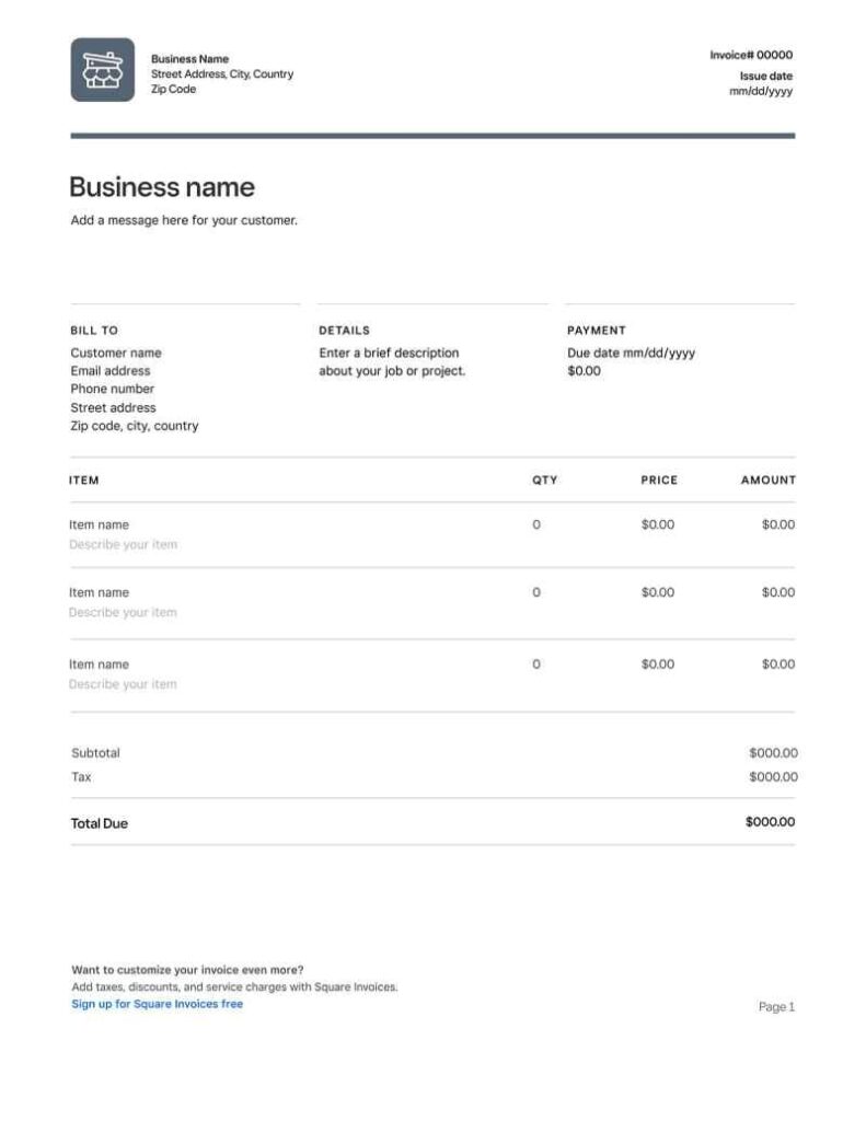 Pages Invoice Templates Free Free Sample, Example & Format Templates