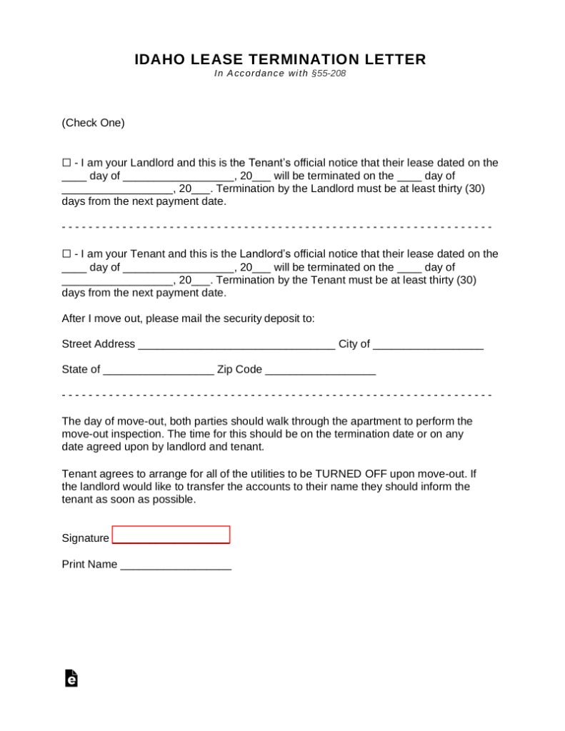 30 Day Notice To Landlord Sample Letter Free Sample Example And Format Templates