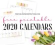 Blank Calendar Template 2020