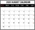 Calendar Template Printable 2020