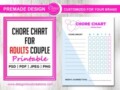 Chore Chart For Adults Templates