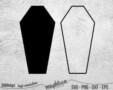 Coffin Cake Template