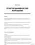 Company Shareholders Agreement Template