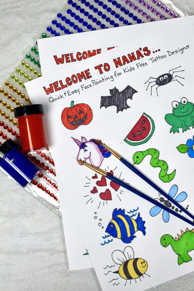 Easy Face Painting Designs For Kids Printable - Free Sample, Example ...