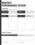 Employee Performance Appraisal Form Template