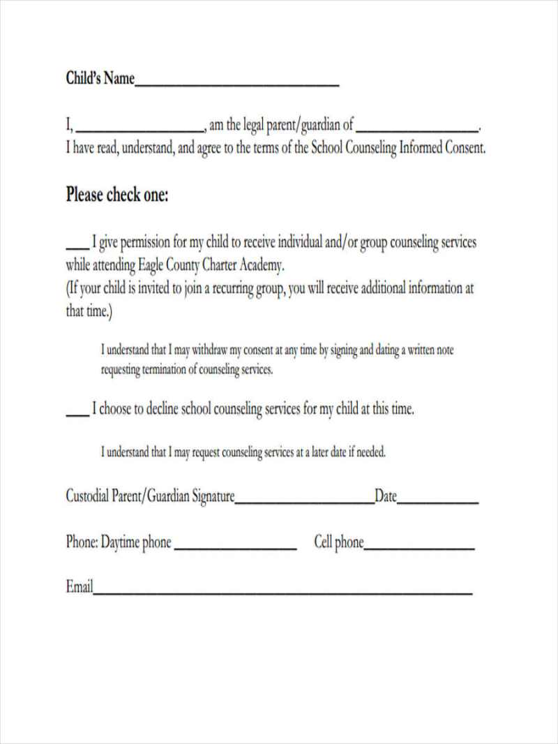 General Consent Form Template - Free Sample, Example & Format Templates ...