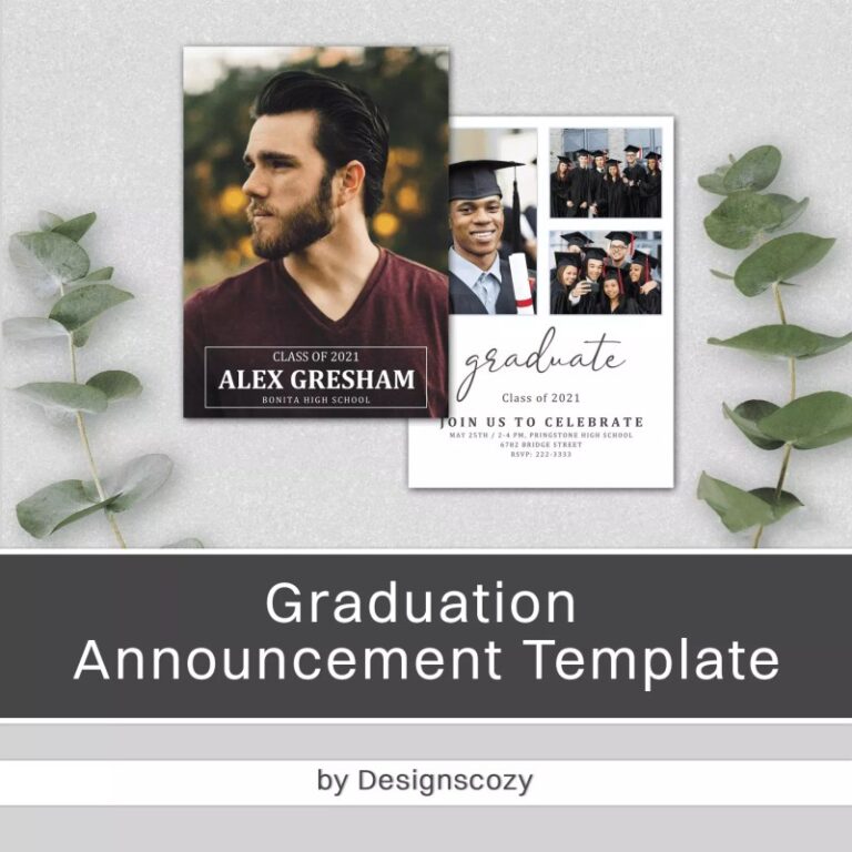 High School Graduation Announcements Templates - Free Sample, Example ...