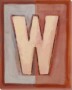 Letter W Stencil