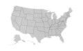 Map Of The Us Black And White