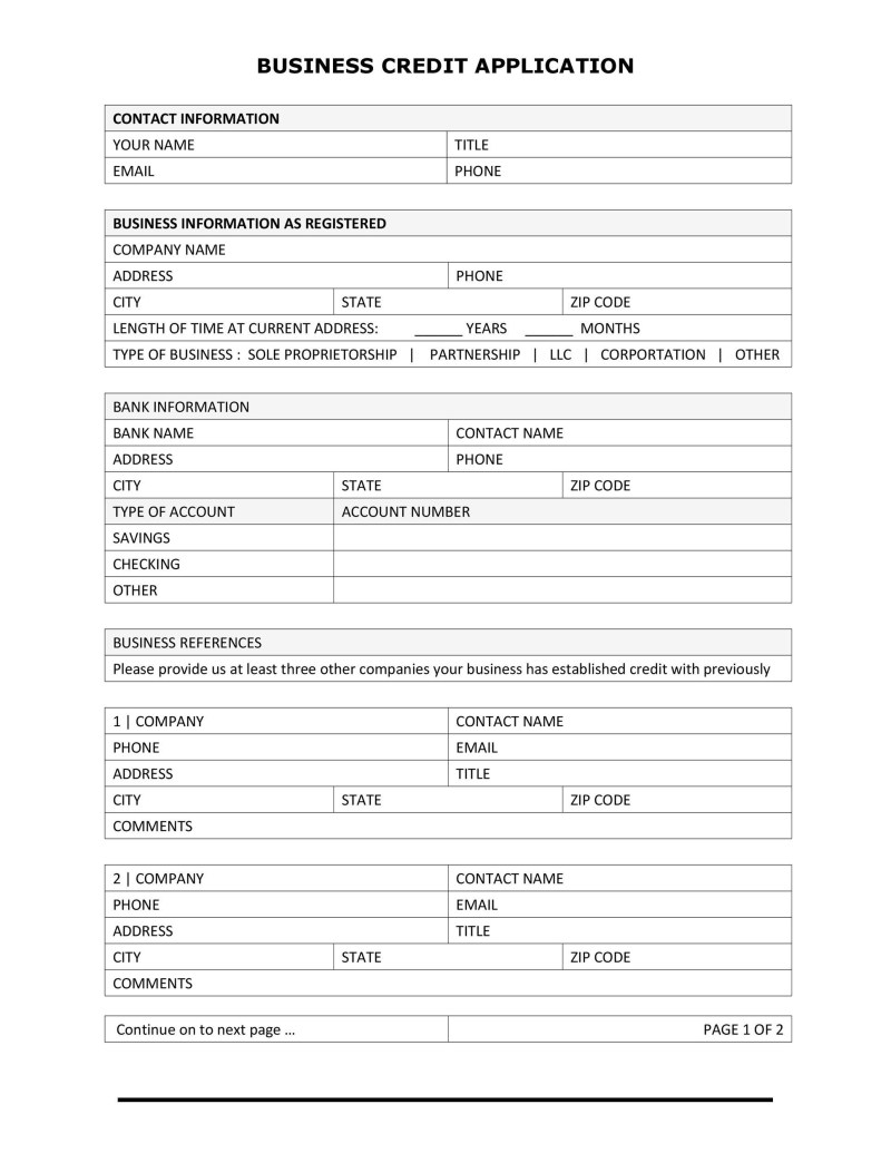 New Account Application Form Template Free Sample Example And Format Templates 3962