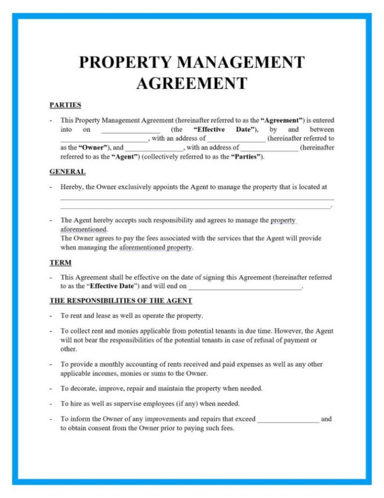 Rental Lease Agreement Ontario Template Free Sample, Example & Format