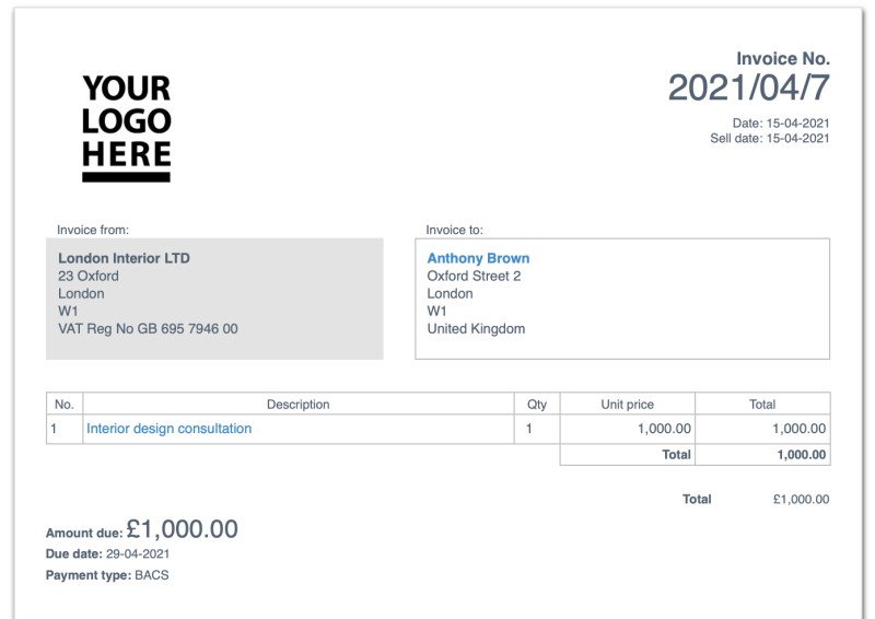 Sample Invoice For Services Rendered Template Free Sample, Example