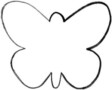 Simple Butterfly Outline