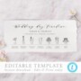 Wedding Line Up Template