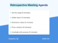 How To Create An Agenda Template For Team Retrospective Meetings