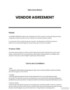 Vendor Agreement Template: A Comprehensive Guide